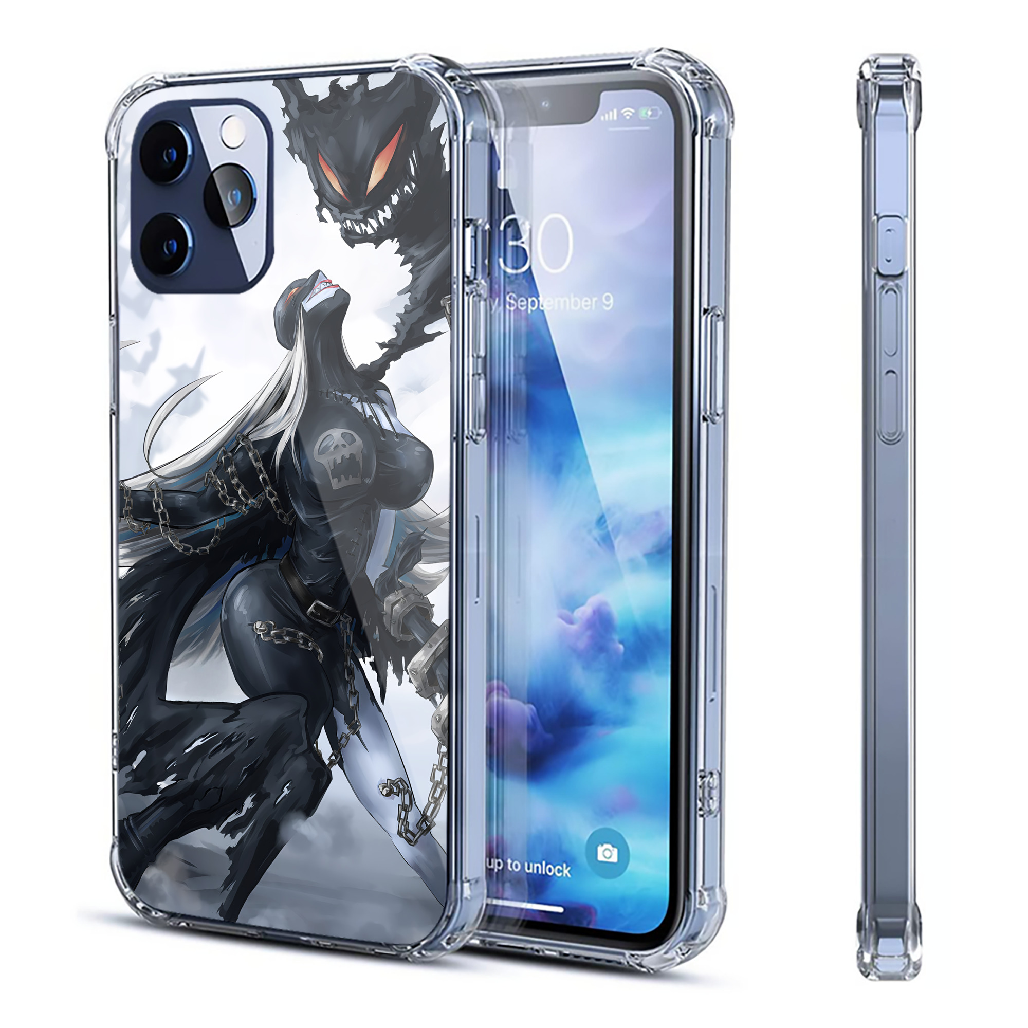 （画像用） Digimon デジタルモンスター/デジモン 【iPhone 12シリーズ対応】透明スマホケース（クリアソフトケース）